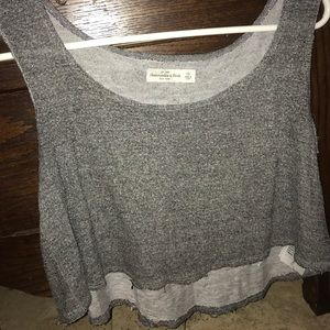 Grey crop top